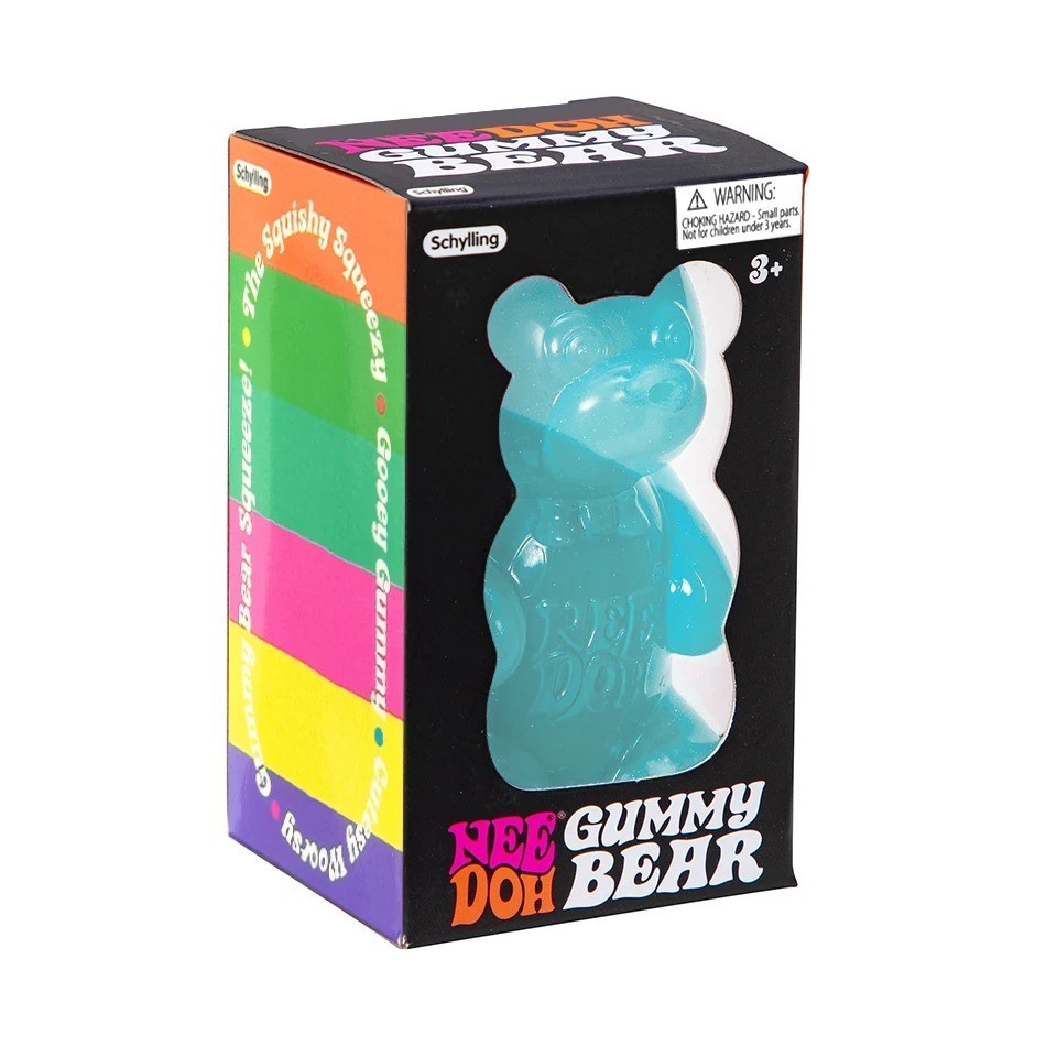 Gummy Bear Squishy Sensory Fidget Toy Blue