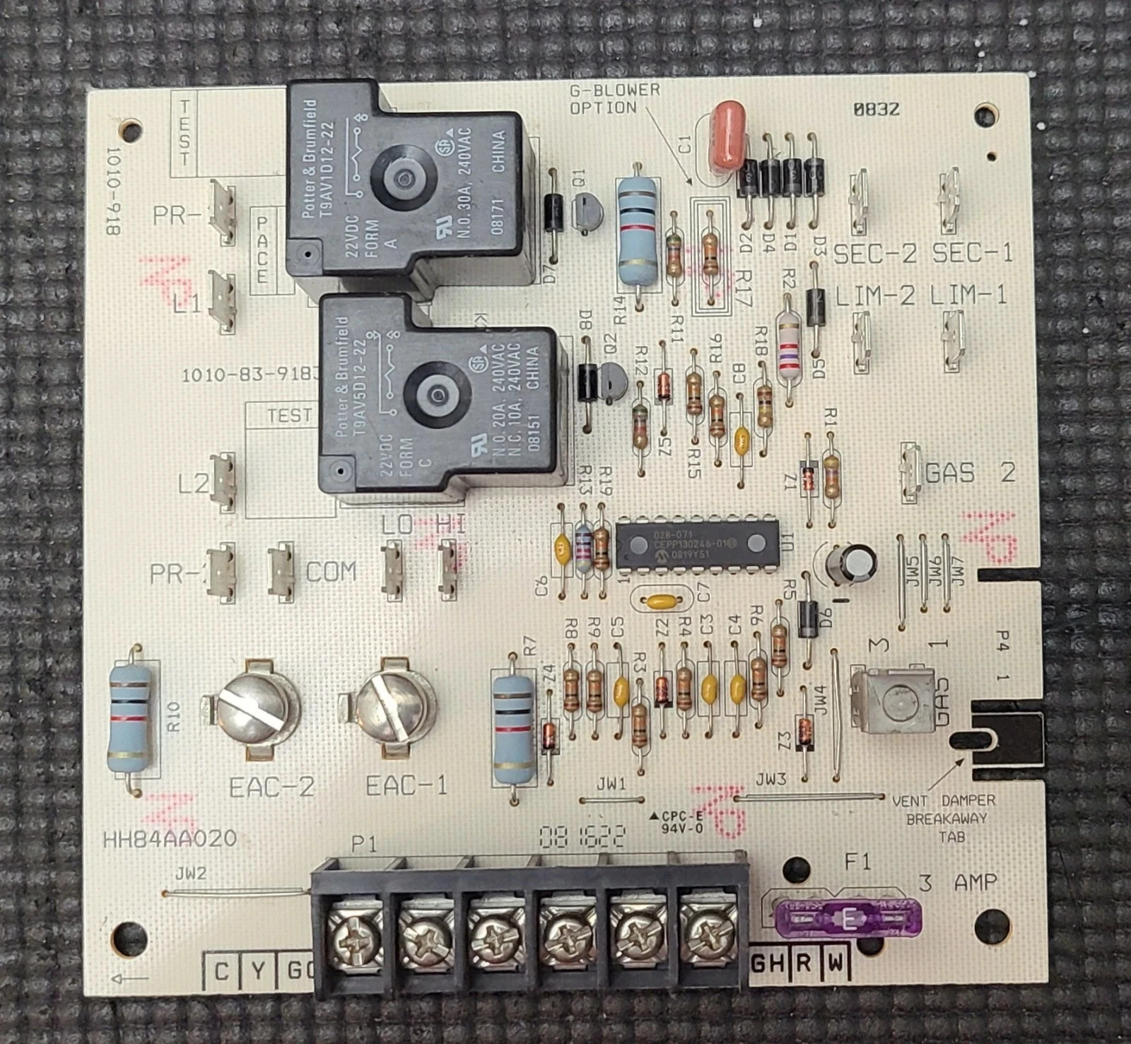HHB4AA020 1010-83-9183B 1010-83-9183A OEM control board of Carrier furnace