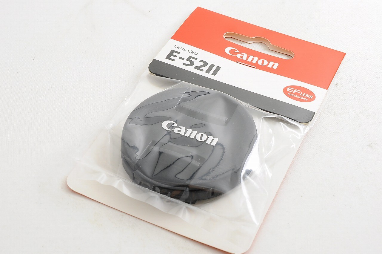 [Brand New] Genuine Canon E-52II Lens Front Cap 52mm Center Pinch Snap Japan