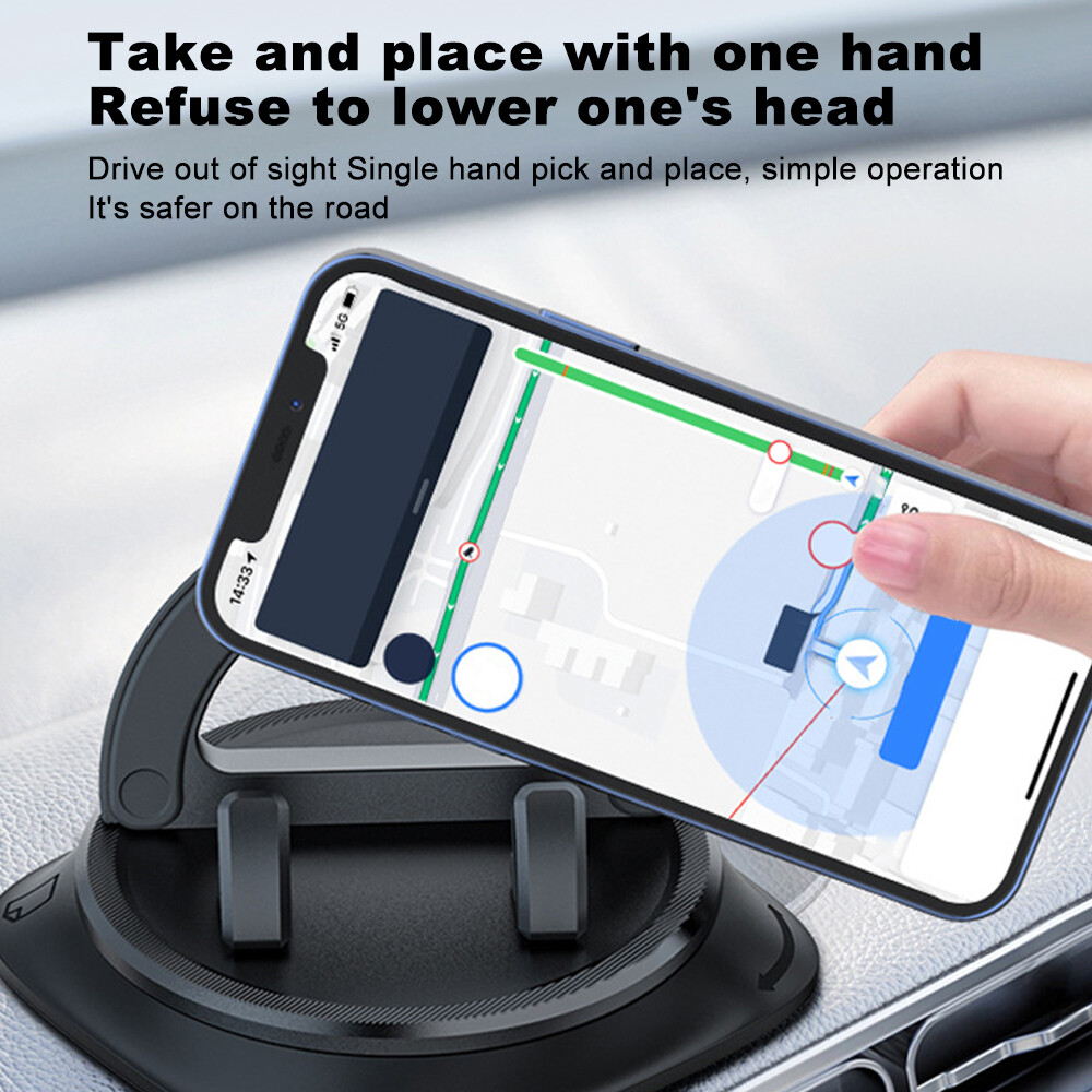 Adhesive 360° Rotatable Navigation Dashboard Phone Holder Stand car Accessories