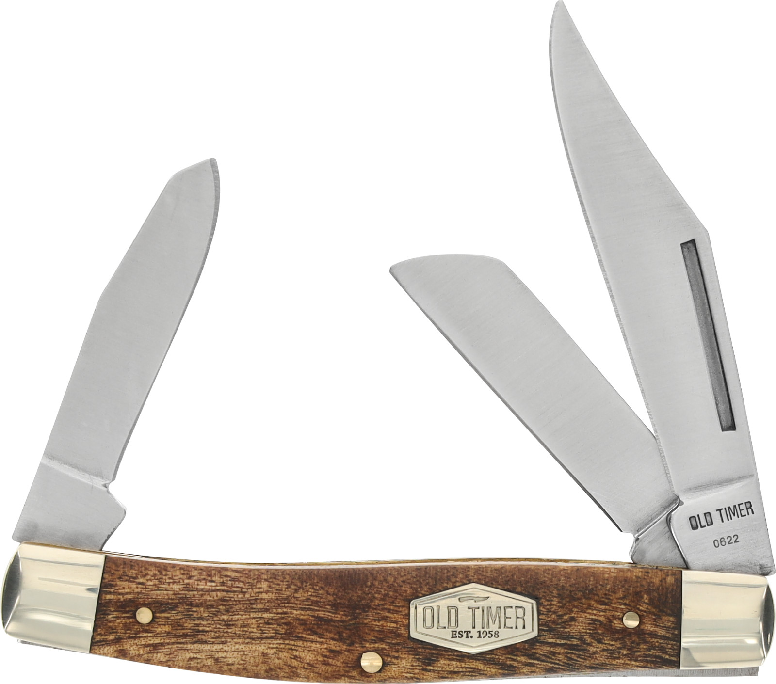 Schrade Old Timer Senior 3-Blade Knife Ironwood 8OTW