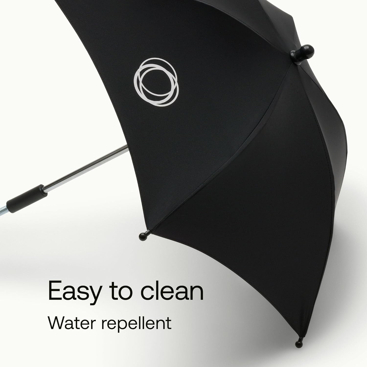 UPF 50+ Parasol Umbrella for Strollers - Adjustable Shade, Easy Attachment, Blac