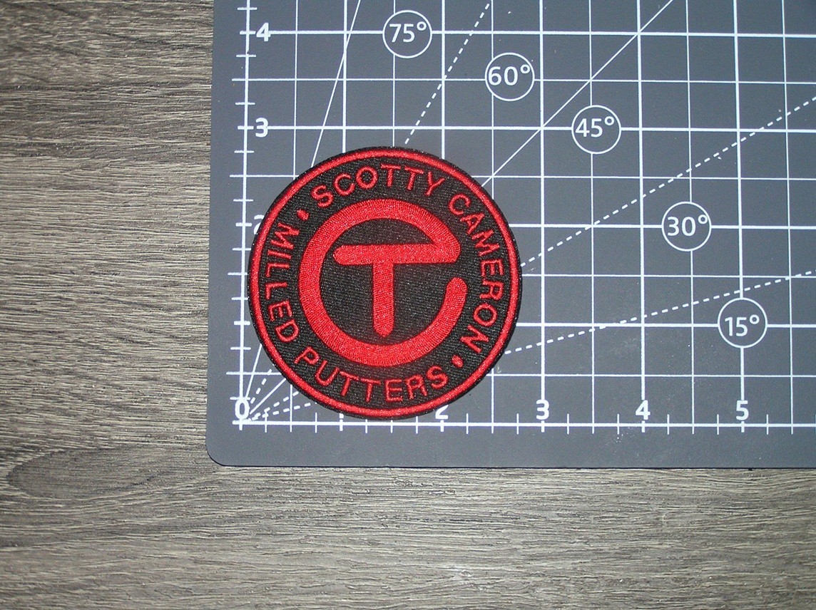 Pro Golf Black/Red Embroidered Iron On Patch 2.75" x 2.75"