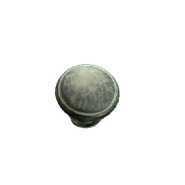 1" Small Button Knob Old Green