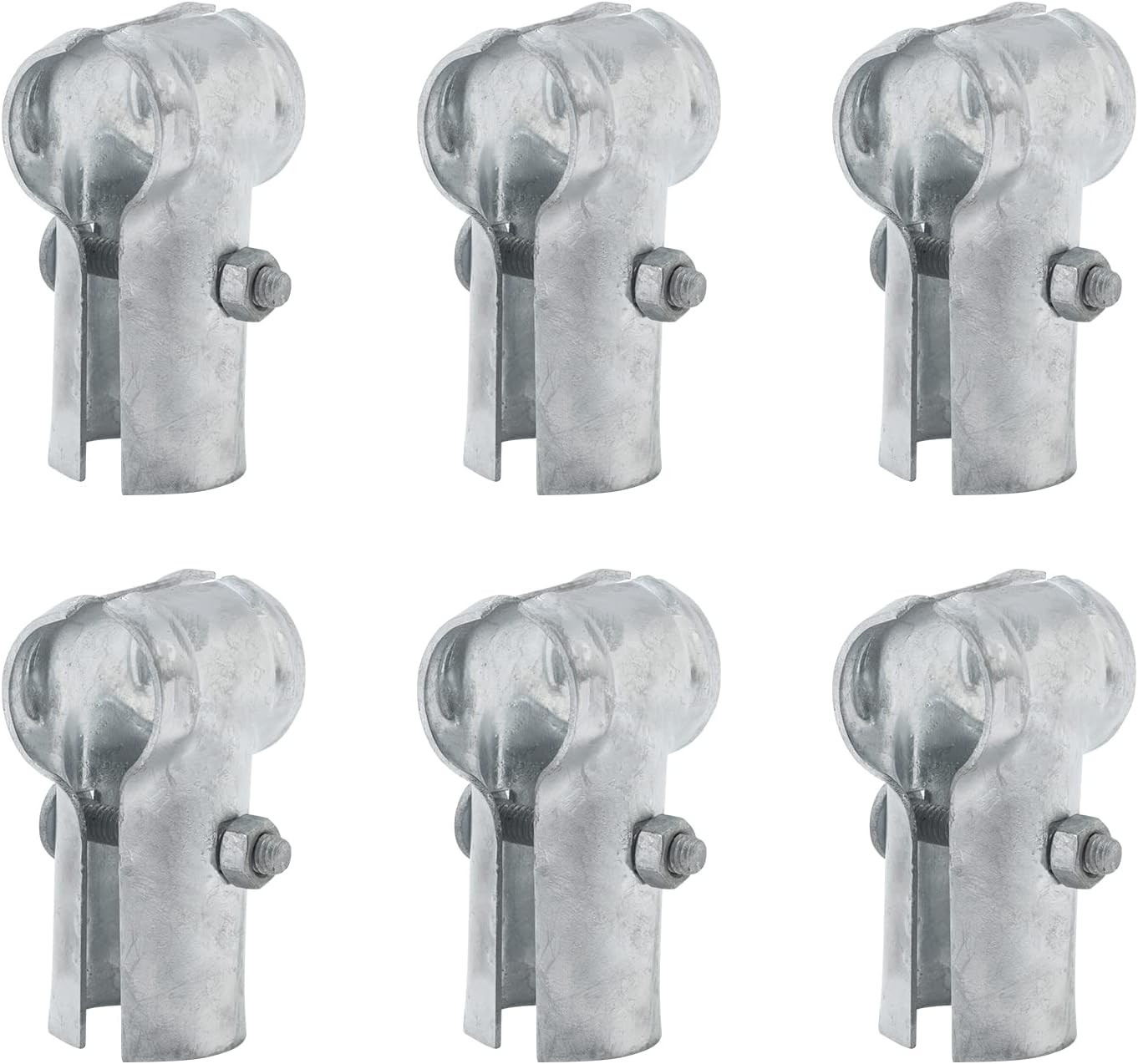 End Rail Clamps 1-3/8" X 1-3/8", Chain Link Fence Fittings, Panel T Clamps for 1