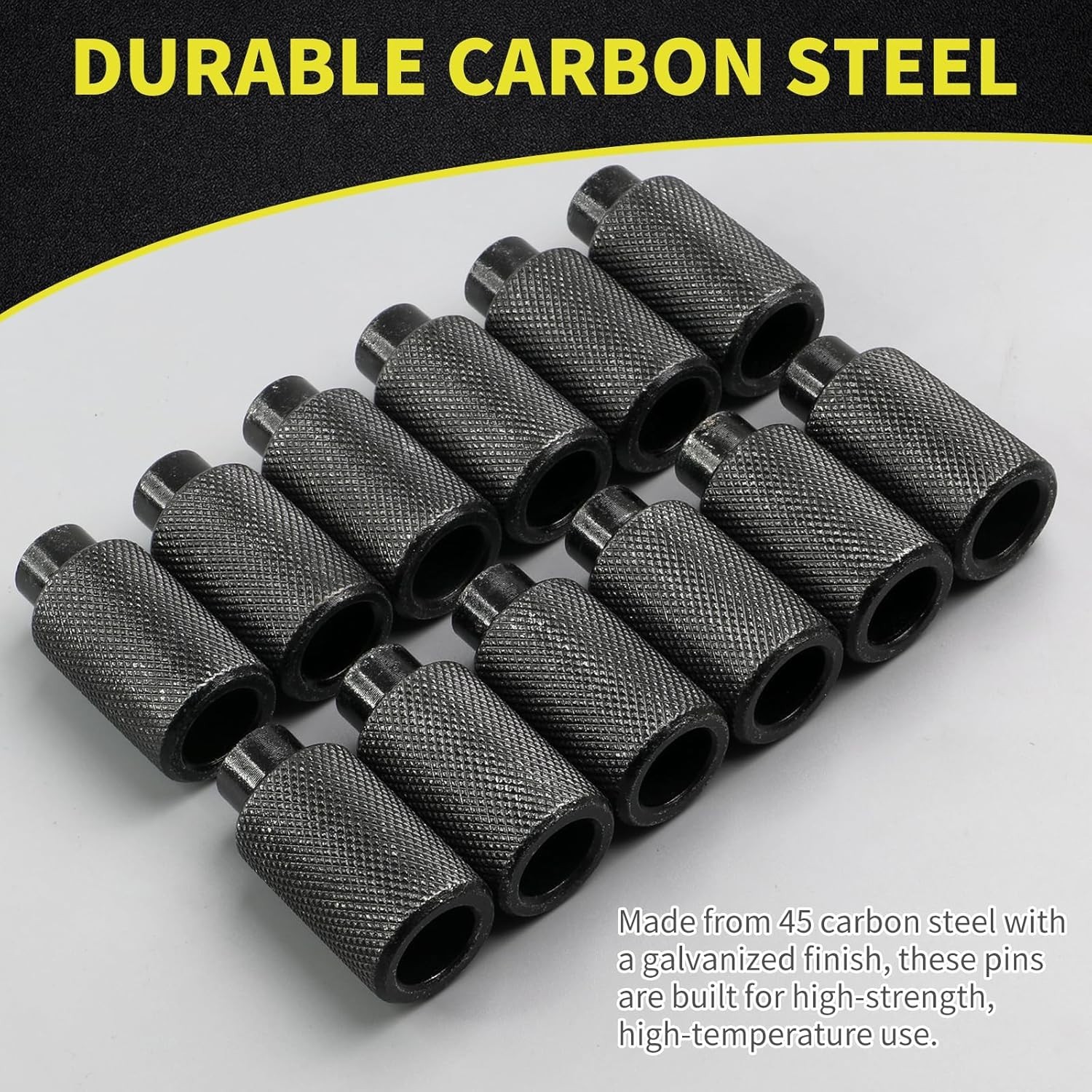 Durable Welding Table Locating Pins, 5/8" x 2", 12 Pcs
