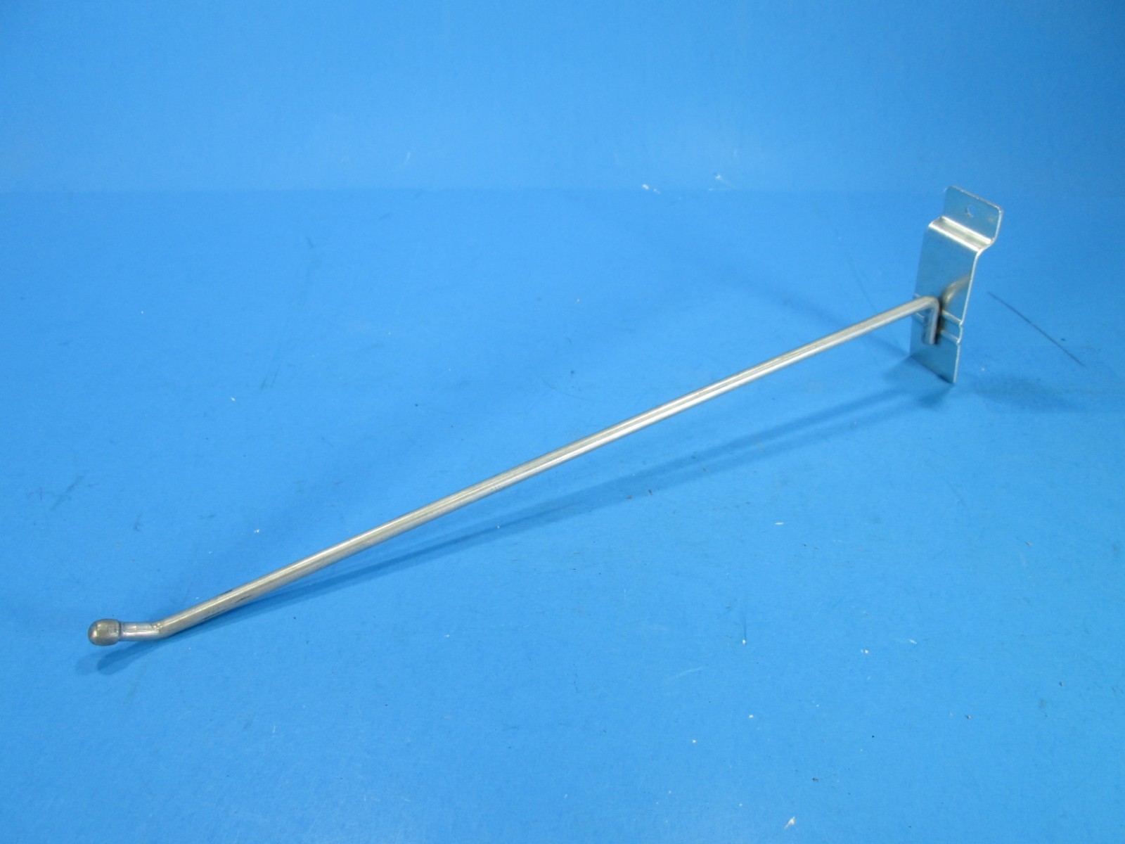 Lot of 25 SLATWALL HOOKS 12in. - Brushed Steel *FREE SHIPPING* NICE LQQK!!