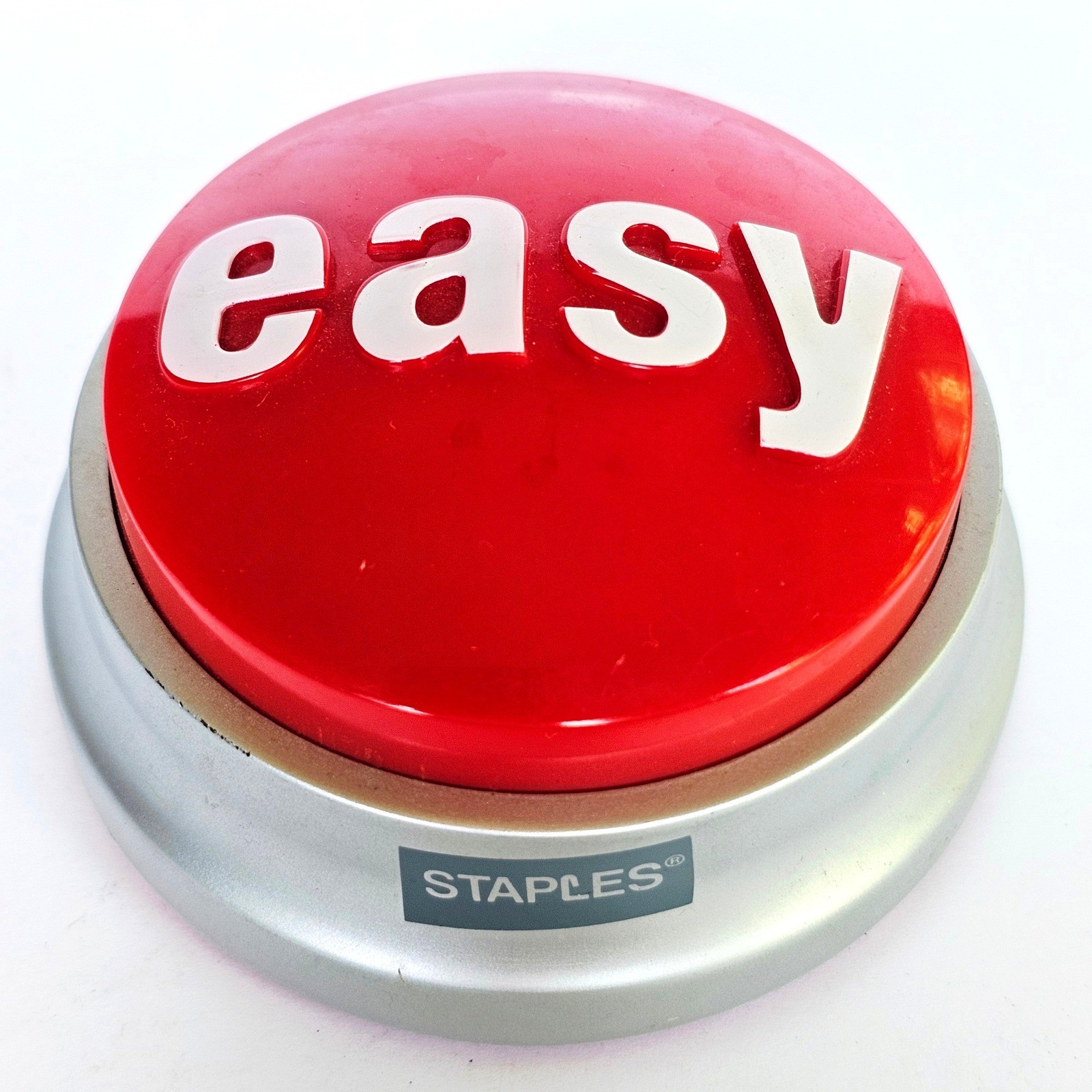Staples "That Was Easy" Talking Easy Button - Tested and Works - 1435