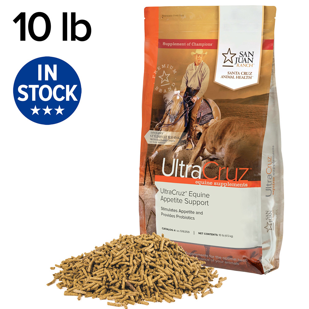 UltraCruz Equine Appetite Booster Supplement for Horses, 10 lb, Pellet (80 Days)
