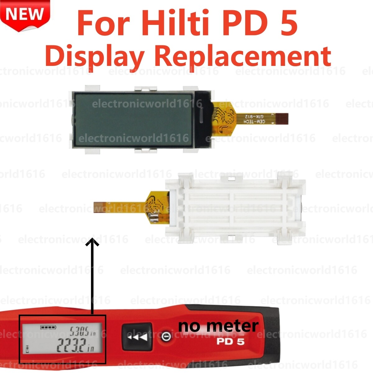Display For Hilti PD 5 Laser Range Meter Measuring LCD Screen Repair Parts NEW