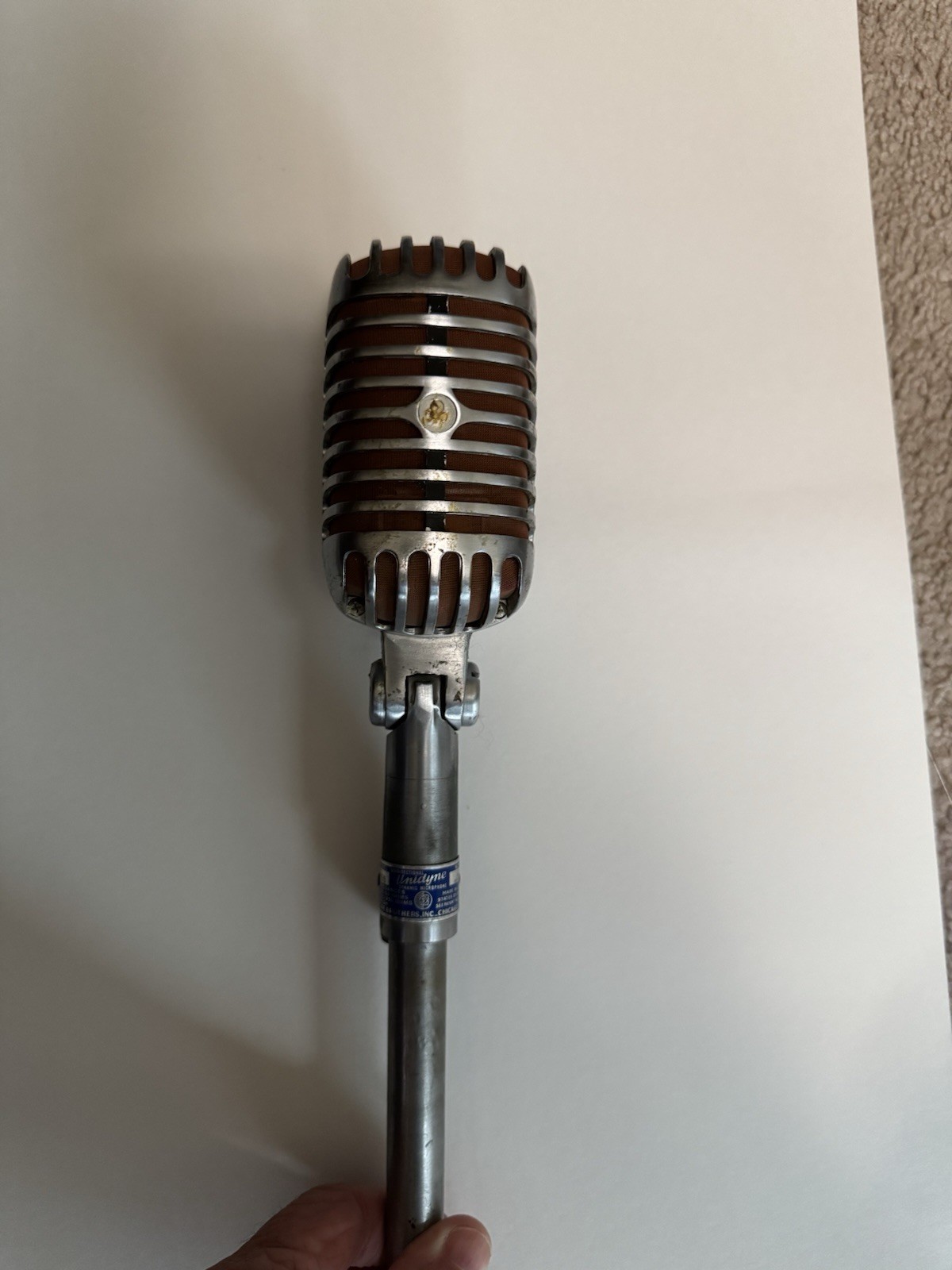 Vintage Shure Unidyne Model 55S Microphone USED, Untested
