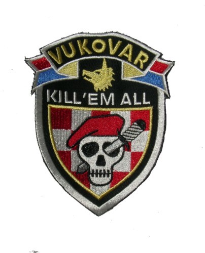Croation Paramilitary HOS units of Vukovar sleeve patch