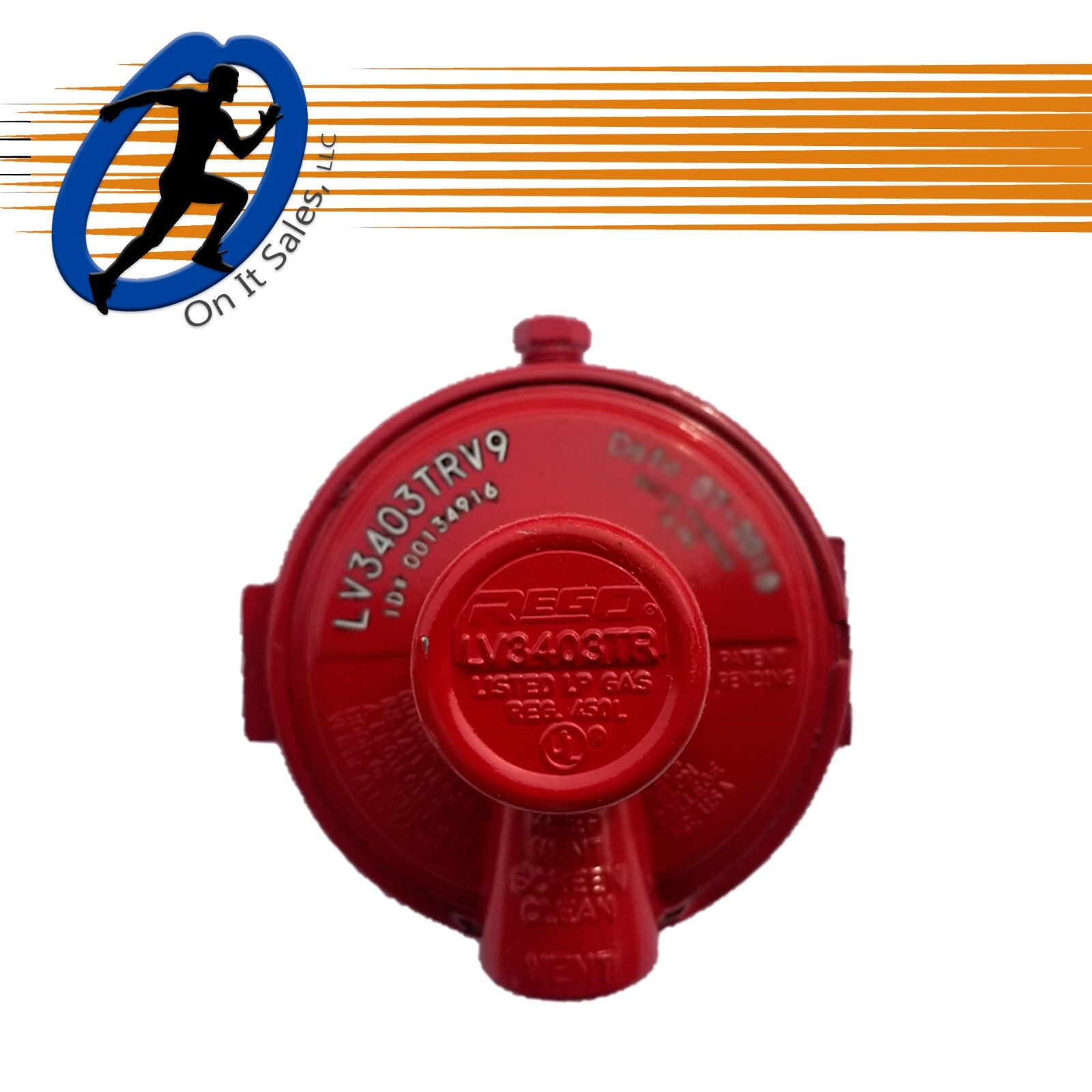 Rego High Pressure Regulator - LV3403TRV9 - 1st Stage, 10psi, Primary Regulator