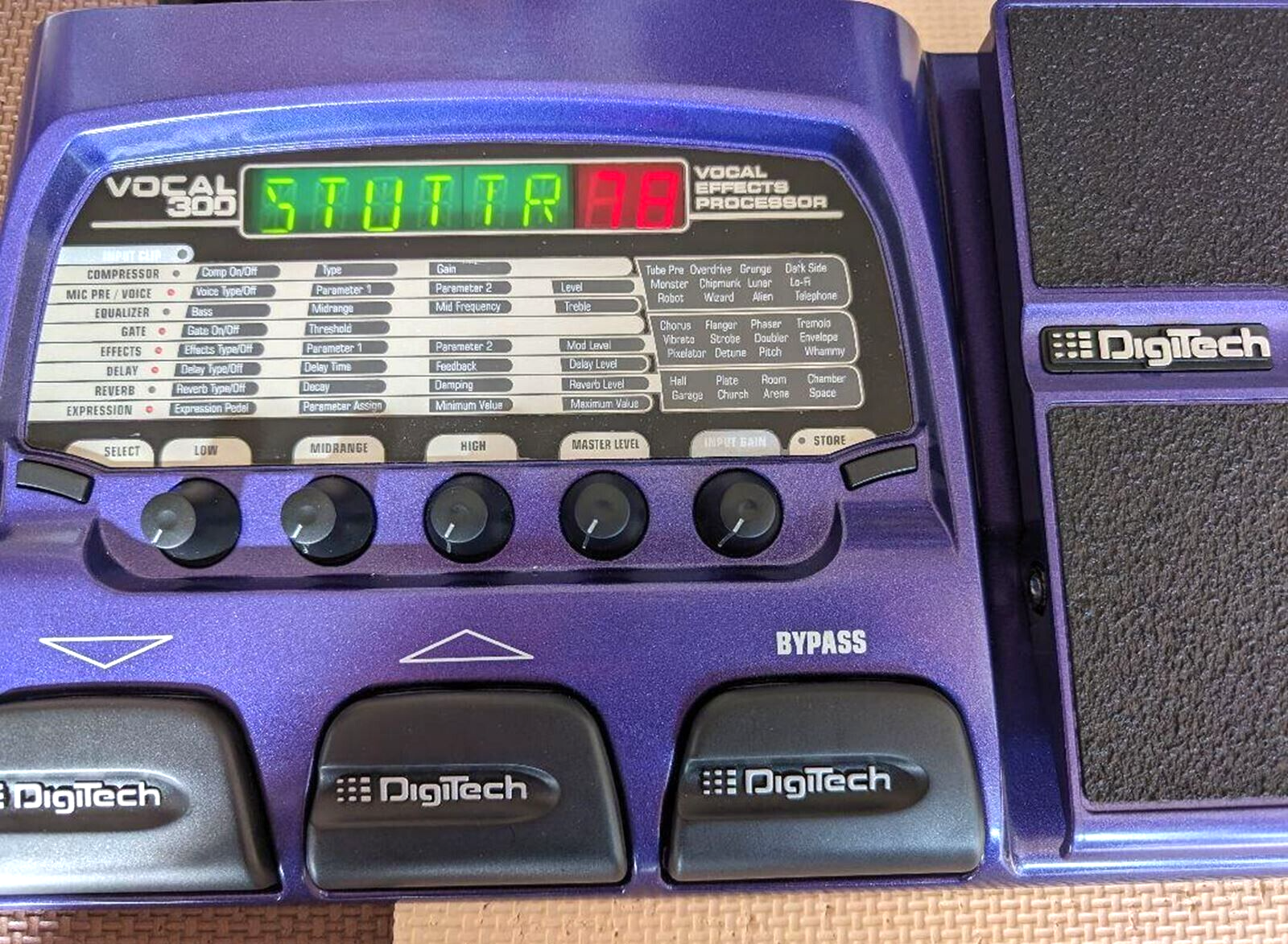 DigiTech Vocal 300 Vocal Multi-Effects Processor Voice Transformer Changer Japan