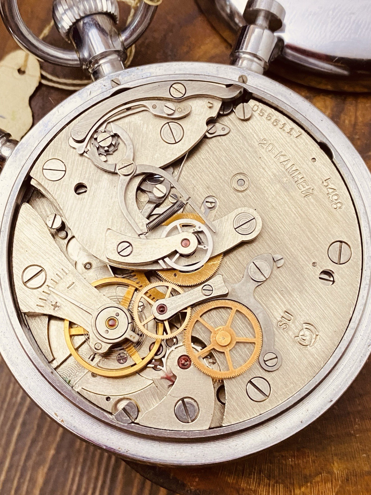 1960s SLAVA Soviet SPLIT CHRONOMETER stopwatch stop watch #8355