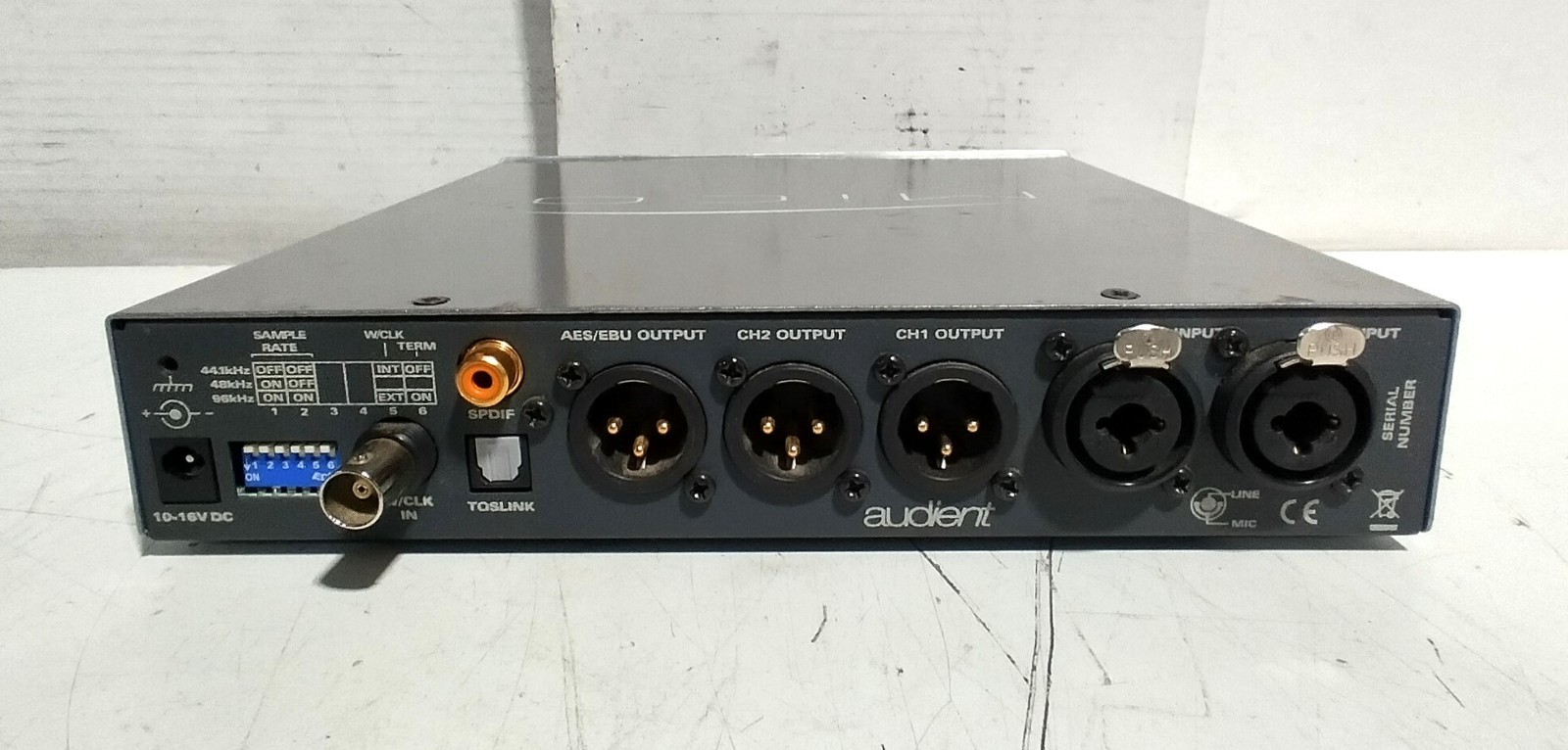 Mico Audient Compact 2-Channel HMX 48V Phantom Power Microphone Preamplifier
