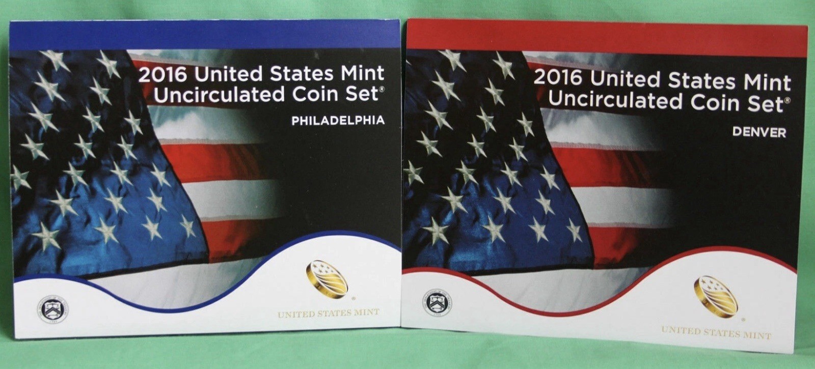 2016 US Mint Uncirculated Coin Set P and D Minted 26 Coins with COA