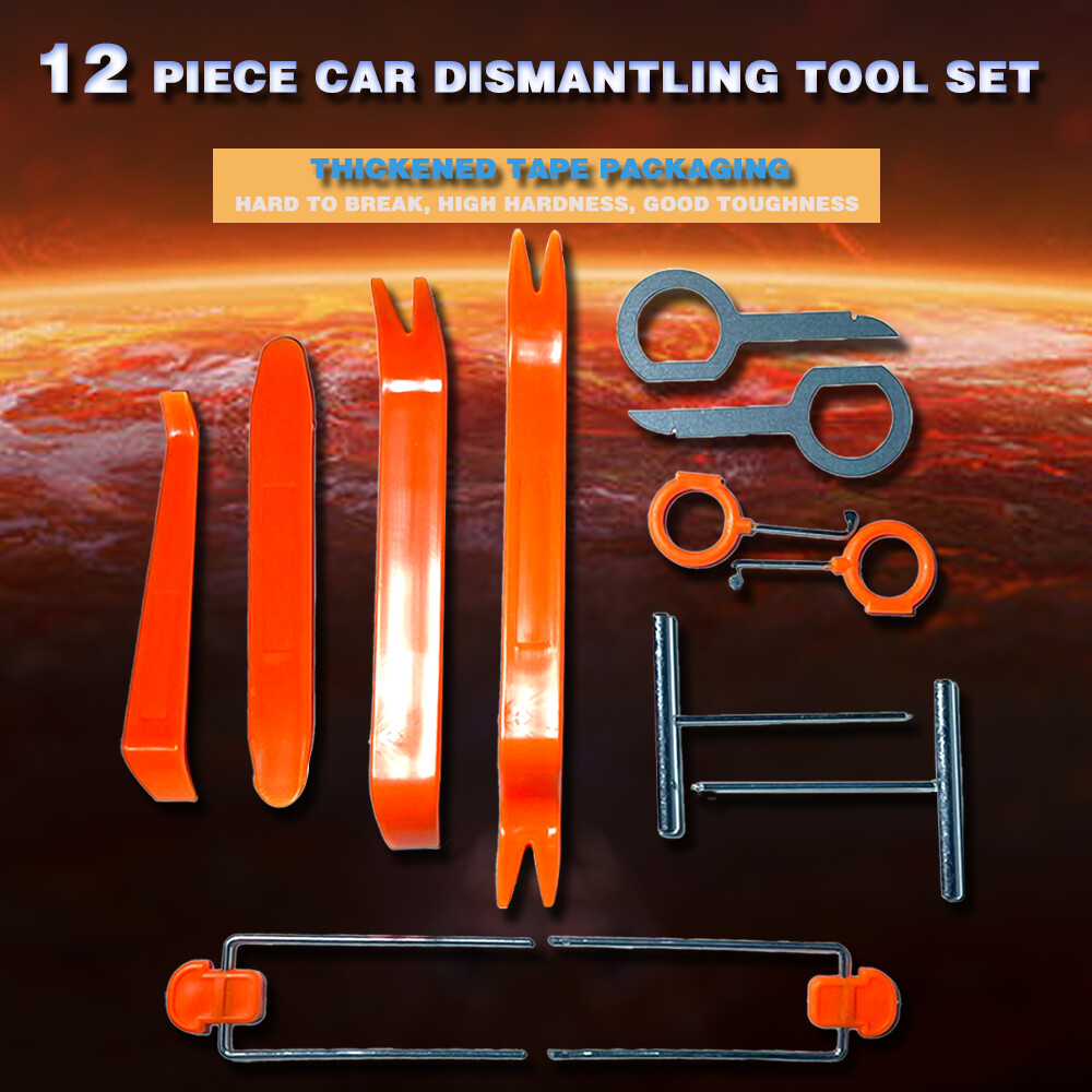 12 Pcs Auto Trim Removal Tool No Scratch Pry Audio Dashboard Dismantle Tools Kit