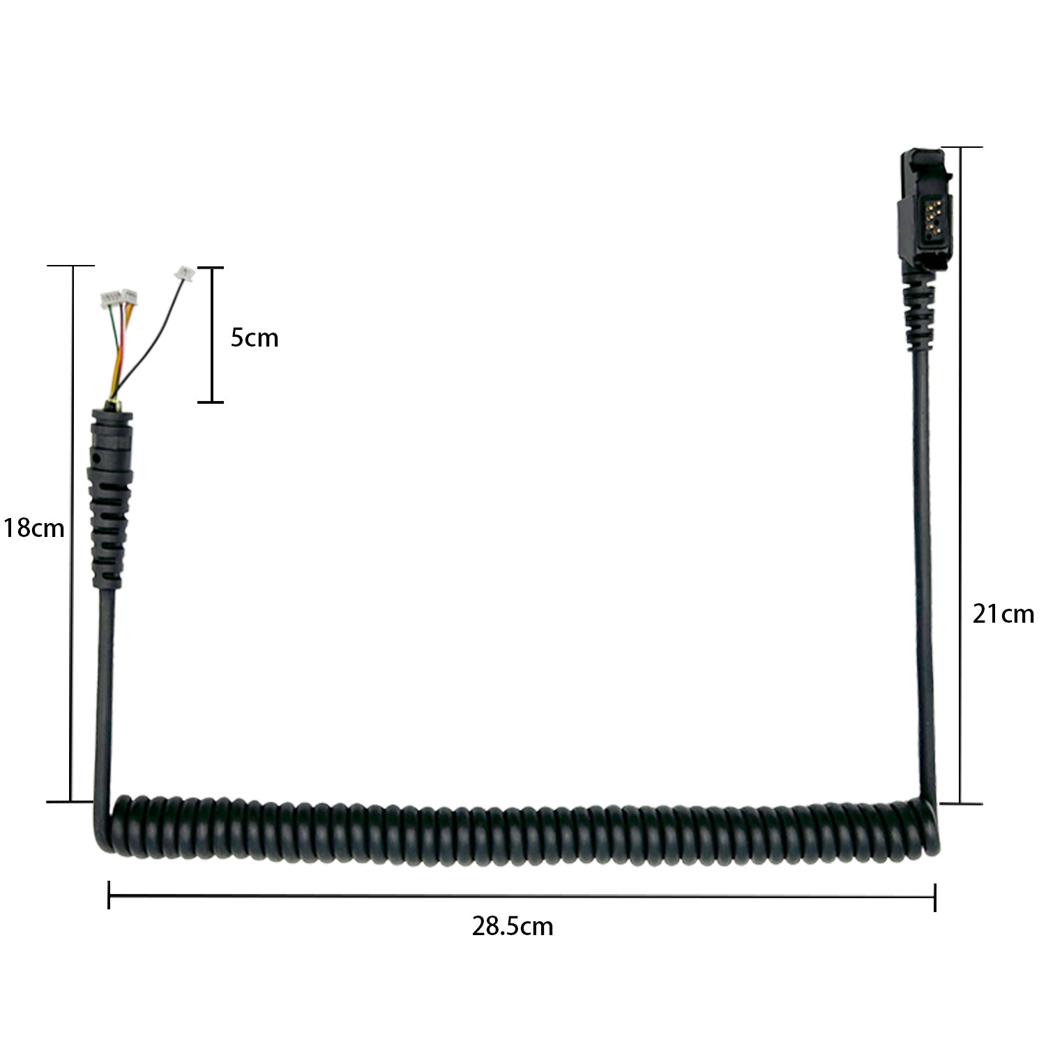 Speaker Microphone Mic Cable Cord Replacement for PMMN4076 XPR3000 XPR3300