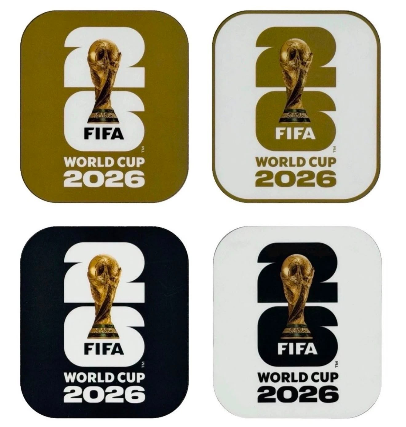 2026 FIFA World Cup Patch Soccer Jersey Patch Argentina, Spain  4 Pieces