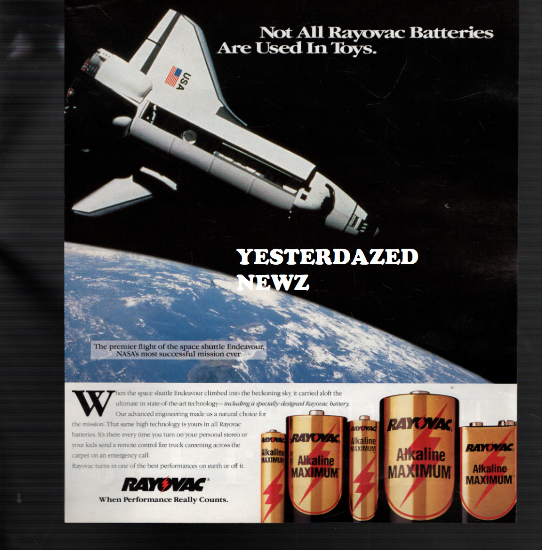 1993 Print Ad for Rayovac Batteries "Not all Rayovac Batteries are used in Toys"