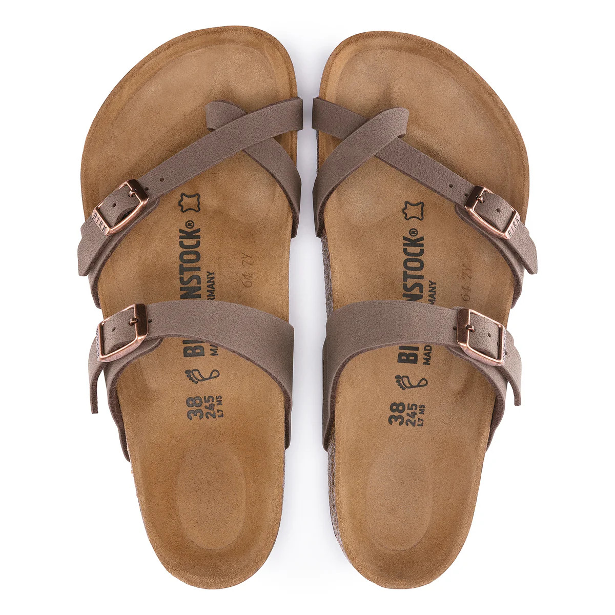 Birkenstock Mayari Birkibuc Mocha Sandals Wide Size Women’s Shoes New w/ Box