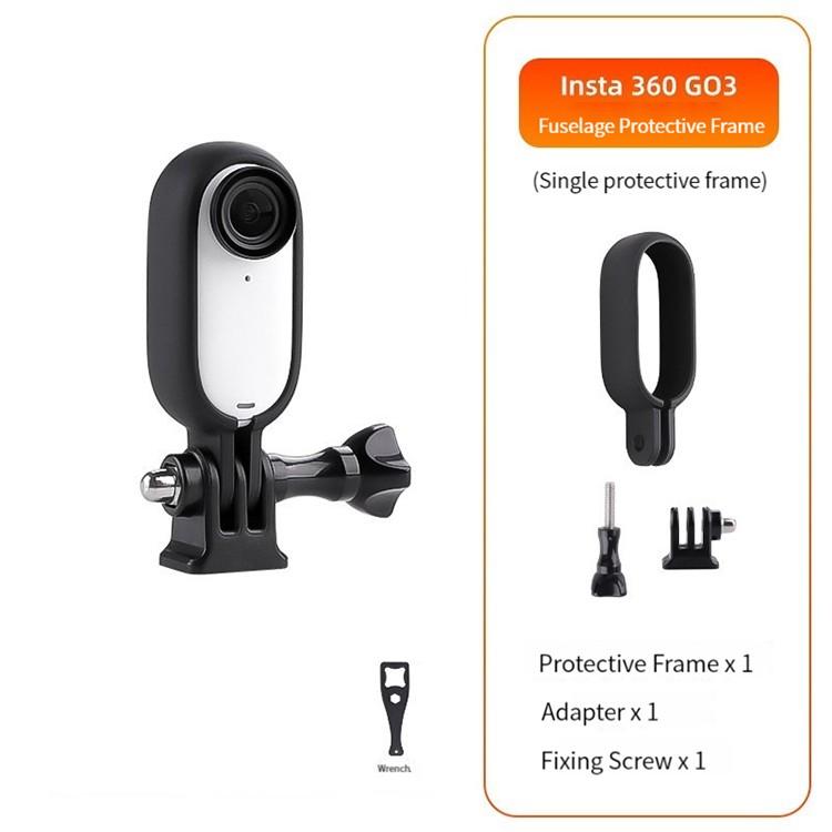 Camera Frame Cover Protective Case Accessories for Insta360 Go3 Camera Black ##
