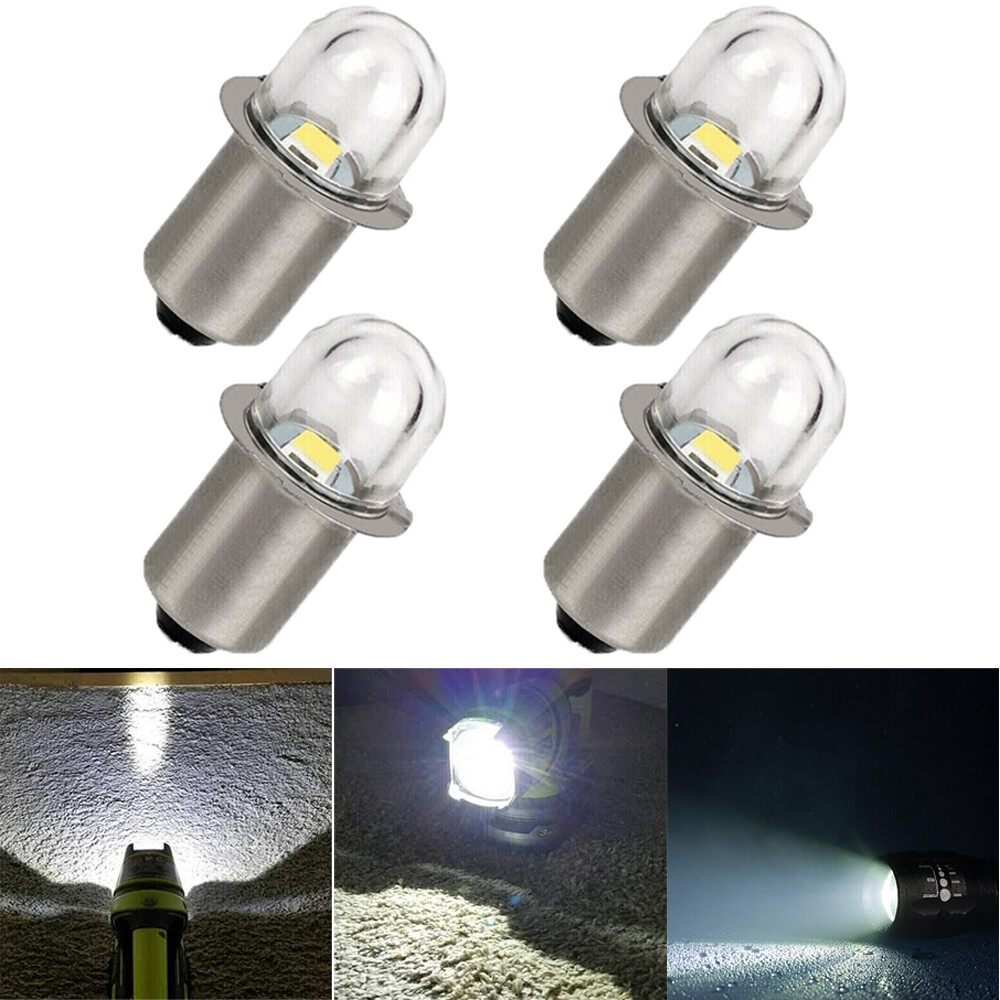18 Volt 18V LED Flashlight Replacement Bulbs for Ridgid R849 - 4 Pack