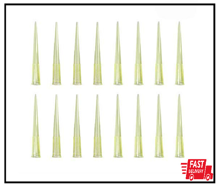 Pipette Tips 200 UL 1000 PCS Clear Yellow Laboratory Universal Plastic Liquid Pi