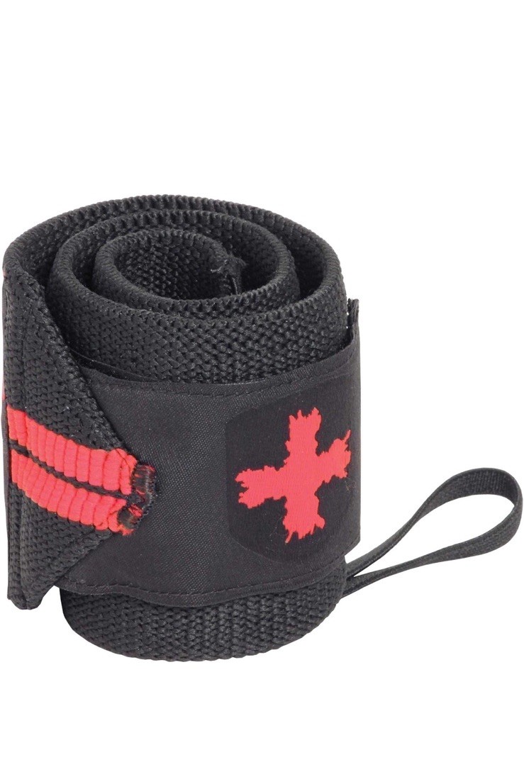 Harbinger Red Line 18-Inch Weightlifting Wrist Wraps for Men and Women (Pair)