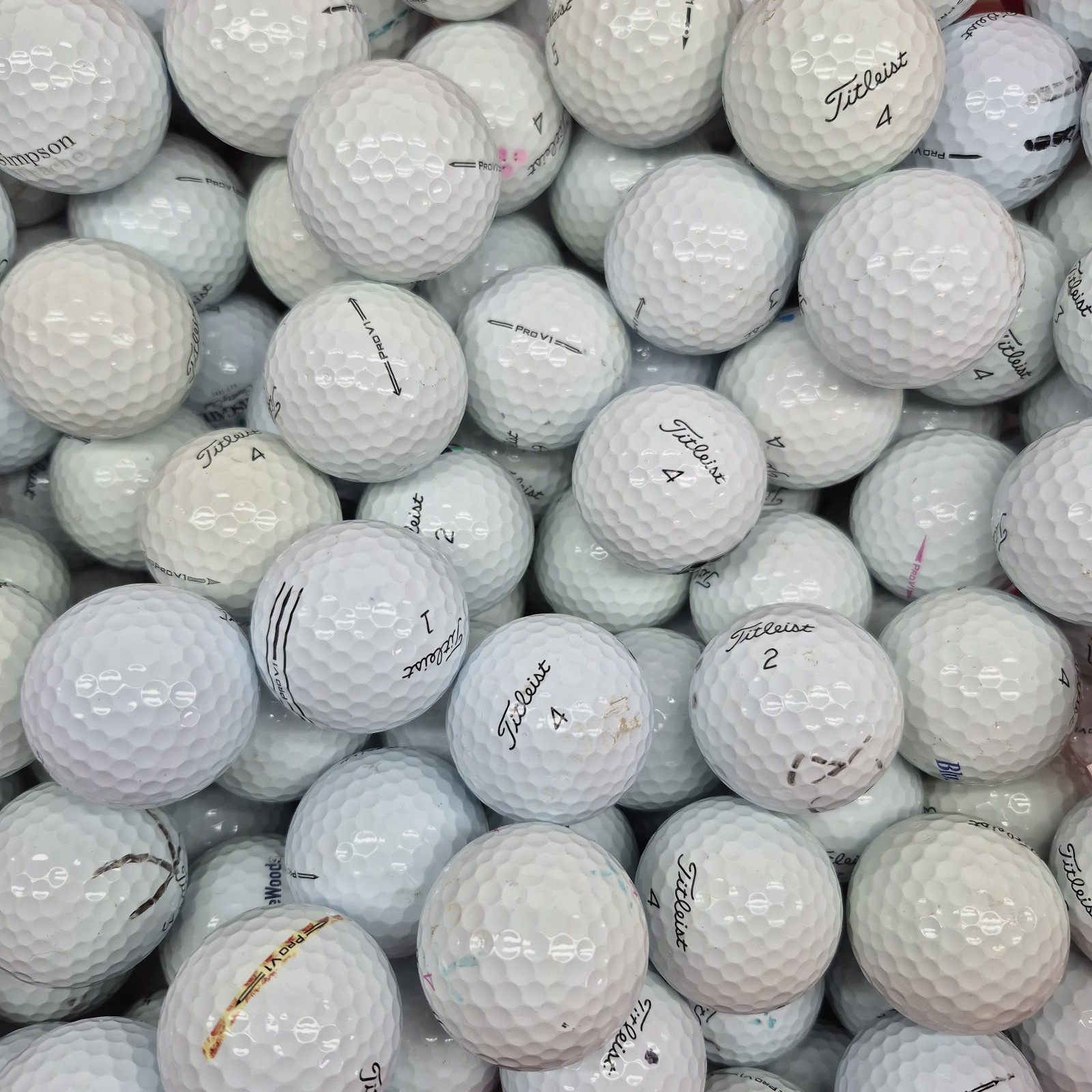 100 Titleist Pro V1 Used Golf Balls - 3A Value AAA