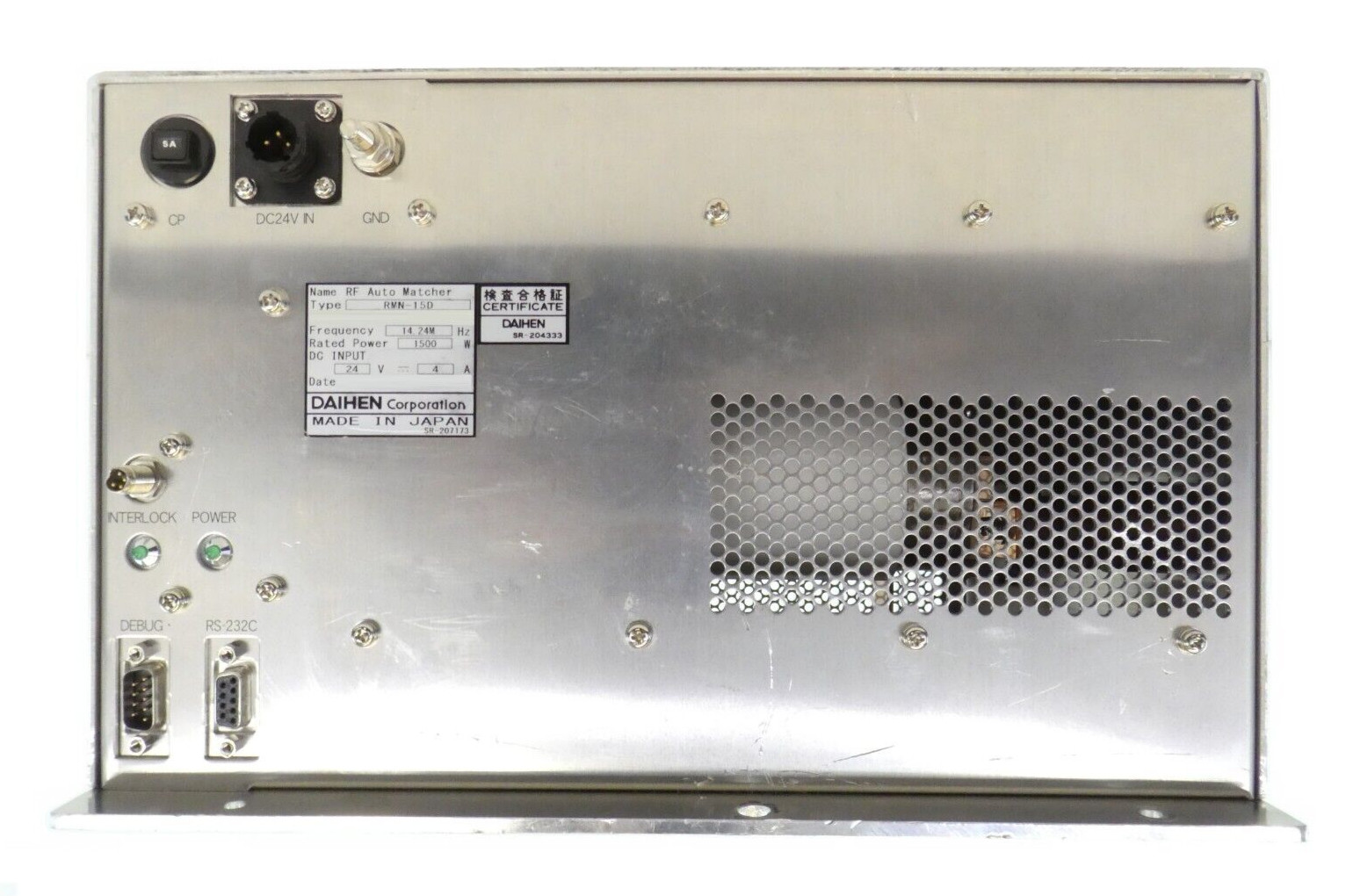 Daihen RMN-15D RF Auto Matcher 14.24MHz @ 1500 Watts Working Surplus