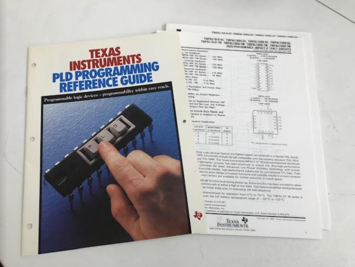 Texas Instruments - Programmable Logic Devices - PLD Programming Reference
