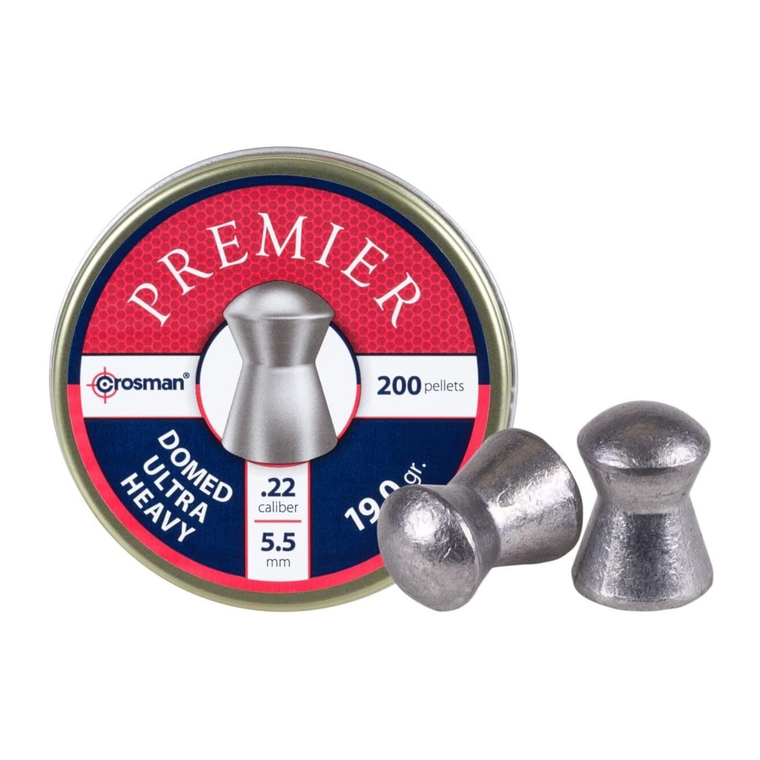 Crosman Premier LDHP226P Ultra Heavy .22-Cal Domed Pellet (200-Count)