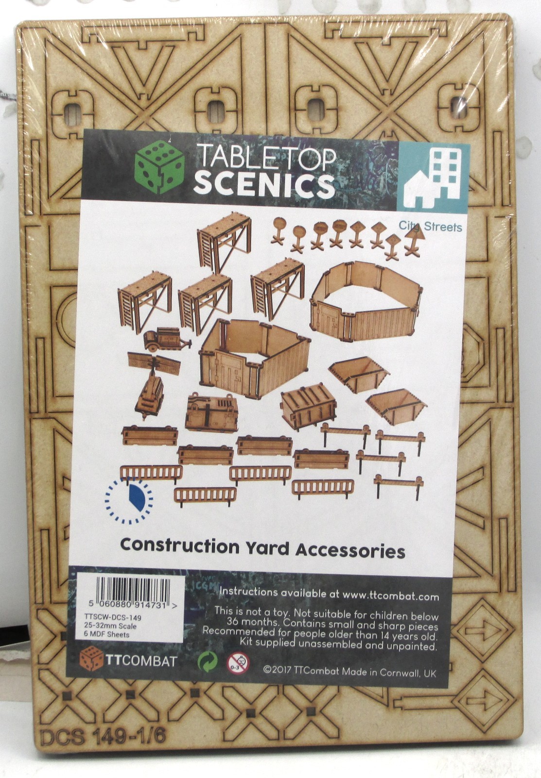 TTCombat TTSCW-DCS-149 Construction Yard Accessories (City Streets) Terrain Kit