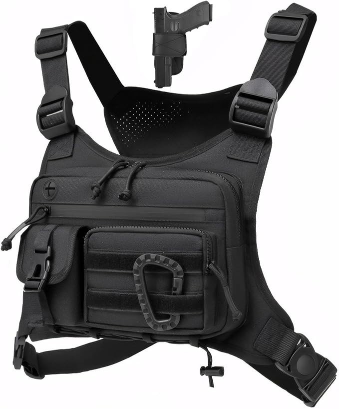 Multifunctional Adjustable Vest Waterproof Chest Bag