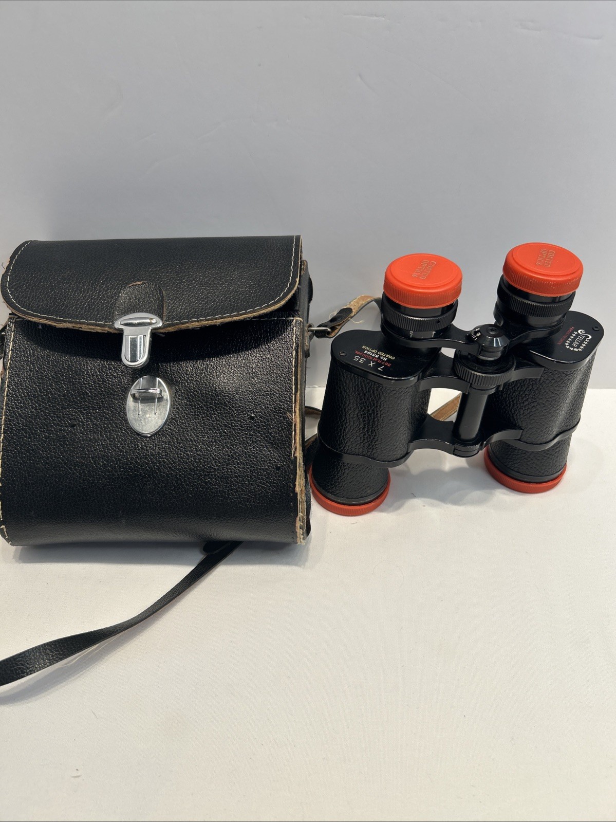 STELLAR Binoculars 7 X 35 - 367ft. At 1000 ft. ￼ w/covers And Case As Is See Pic