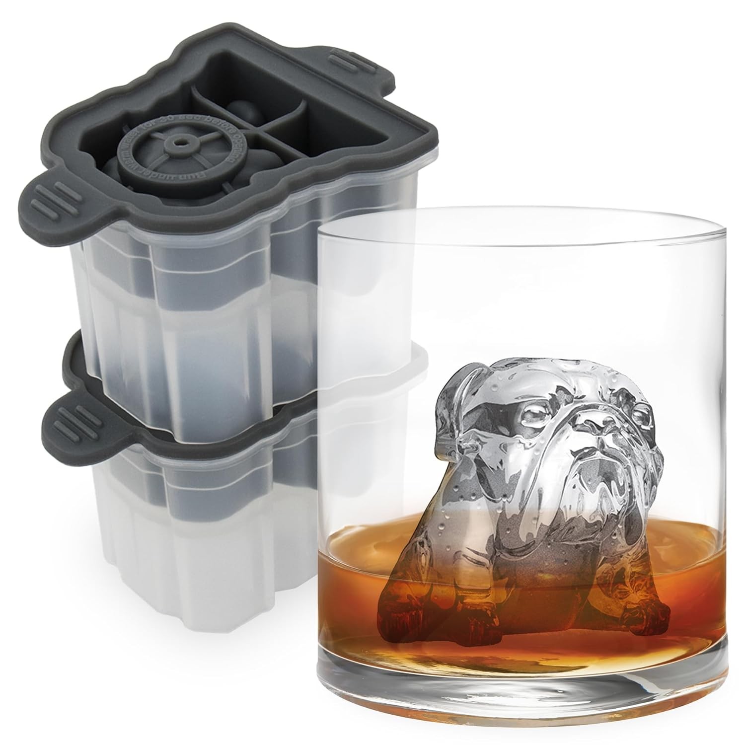 New Tovolo English Bulldog 2 Ice Molds Set BPA Free NIB