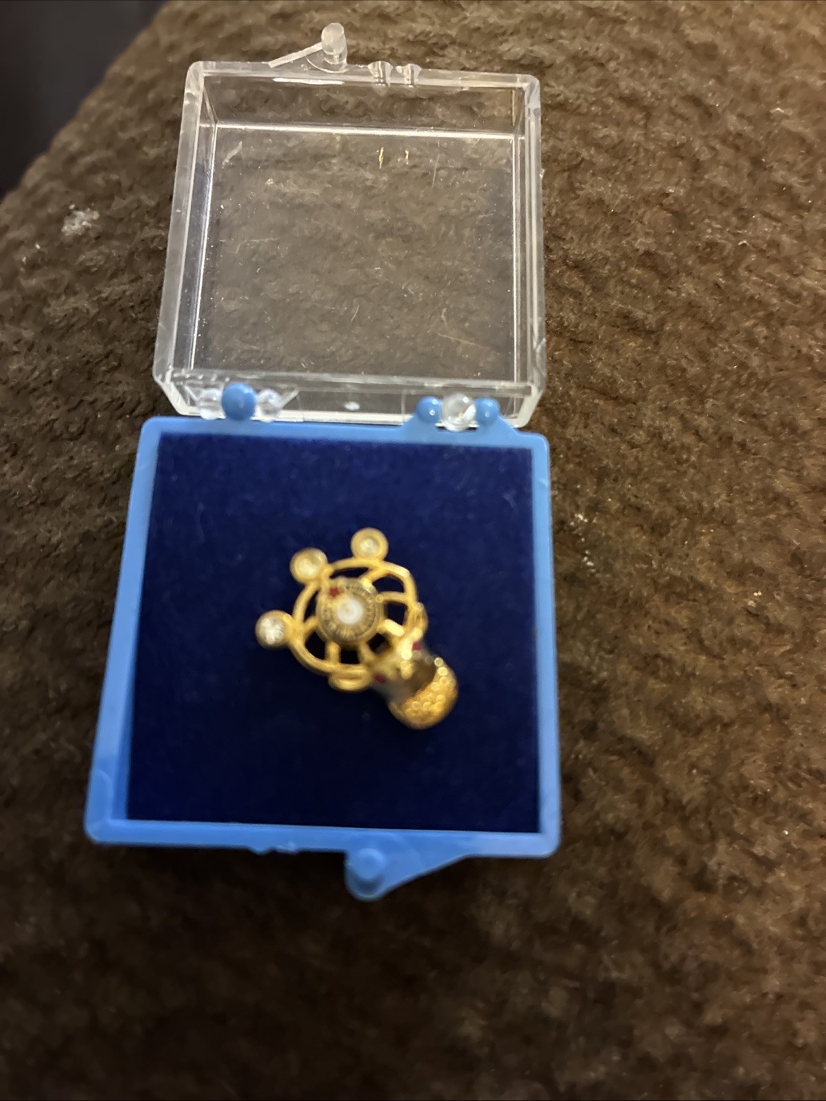 Vintage benevolent protective order of the elks pin Three Diamond Stones rare