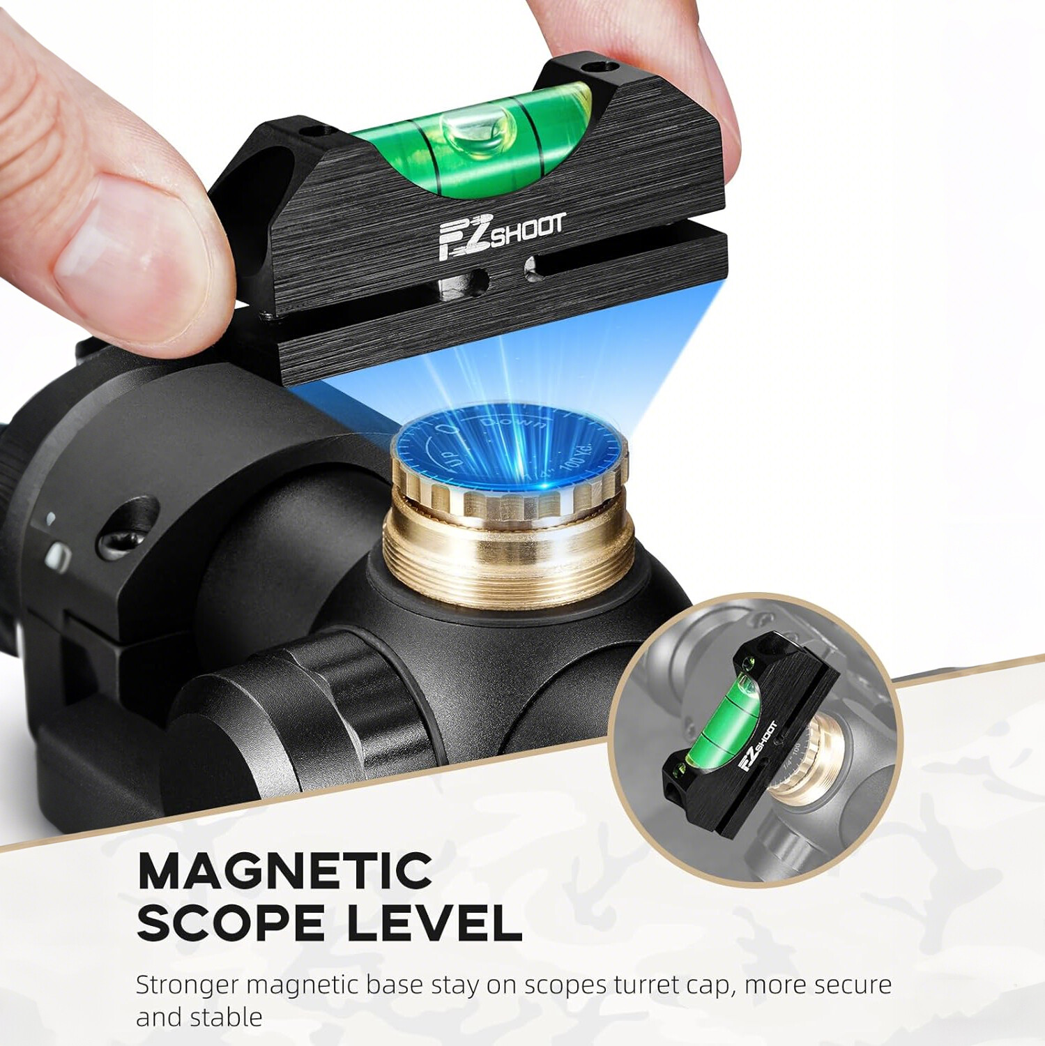 Professional Spirit Bubble Scope Level Kit w/ Magnetic Scope Leveling Tool Combo