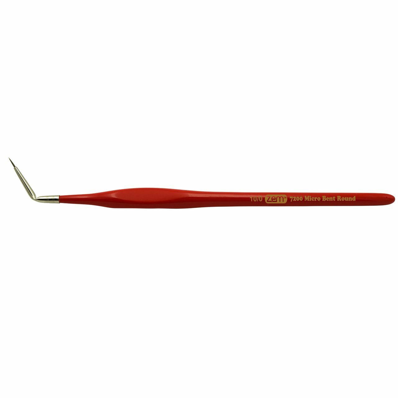 7200-10/0 ROUND MICRO BENT FERRULE WITH ERGONOMIC TRI-HANDLE BRUSH