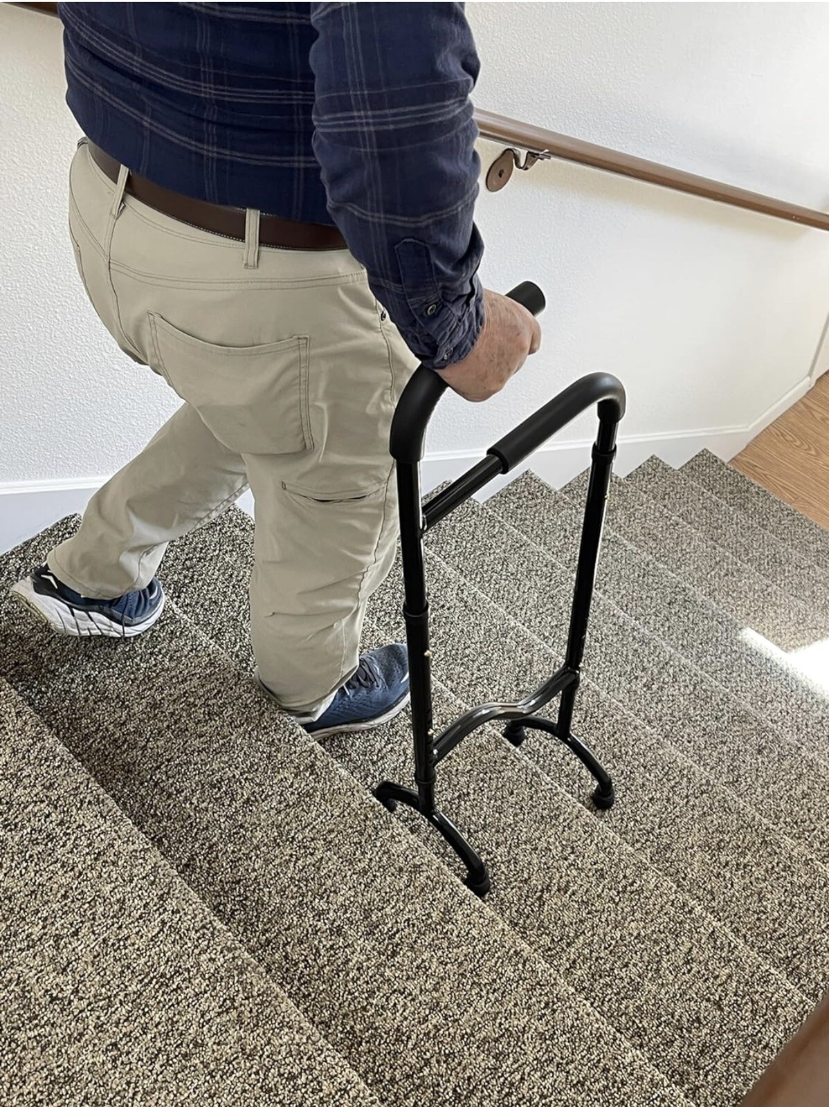 New Stair Climbing Assist Cane by Rock Steady Cane Lets You Walk Up and Down ...