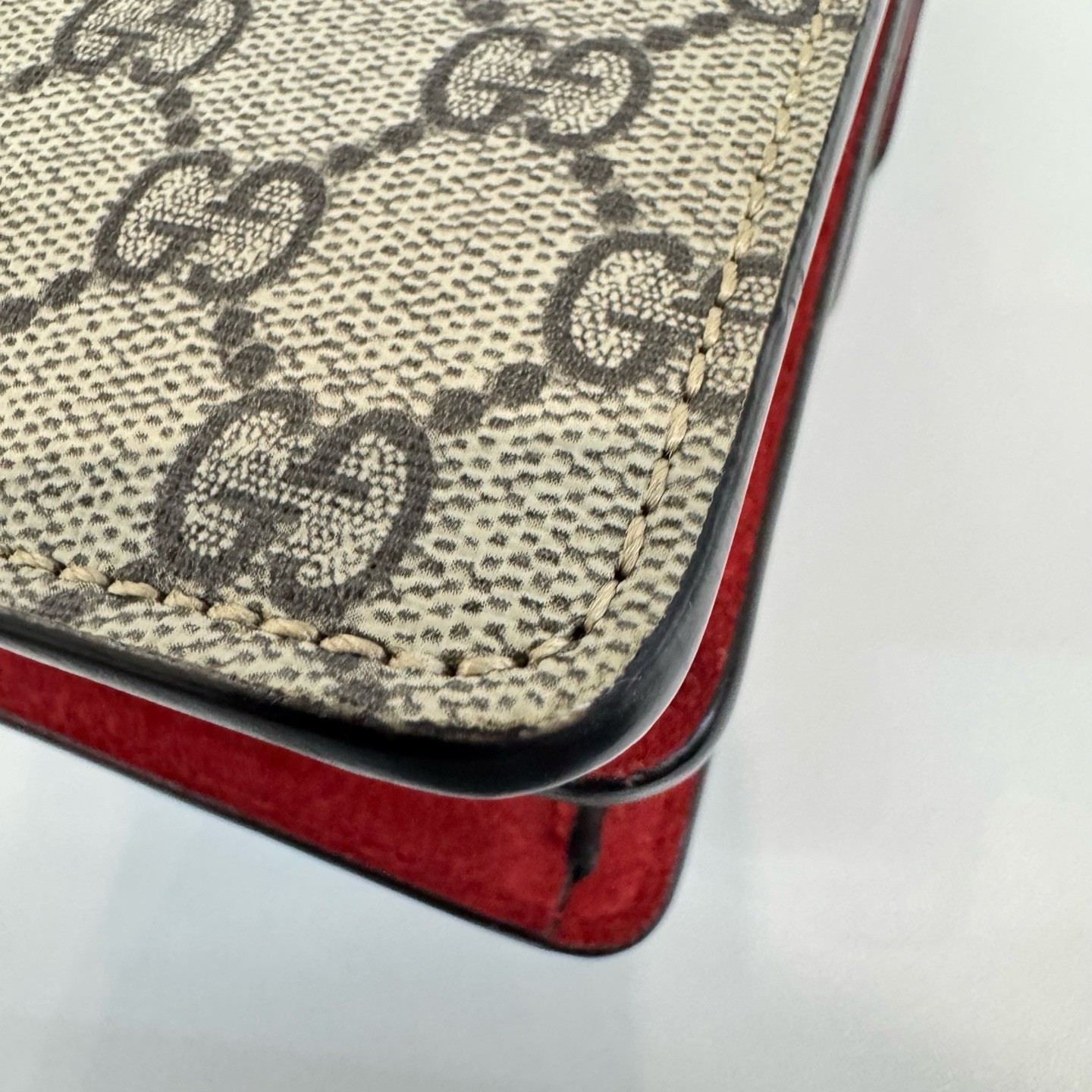 Gucci Dionysus Monogram Red Mini Chain Shoulder Bag