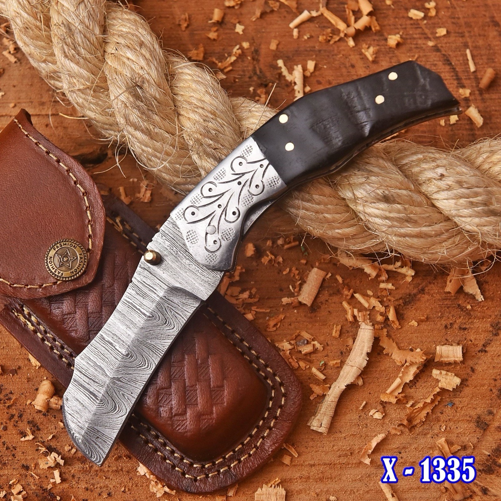 Folding Tanto Blade Pocket Knife Hunting Tactical - Bull Cutter Rare Addition