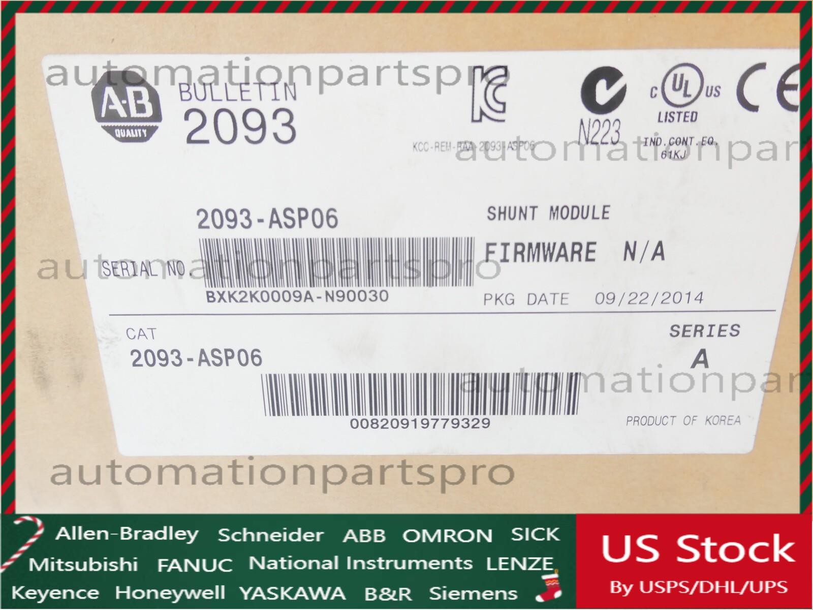 New AB 2093-ASP06 Free Shipping New in Box New Factory Sealed PLC US