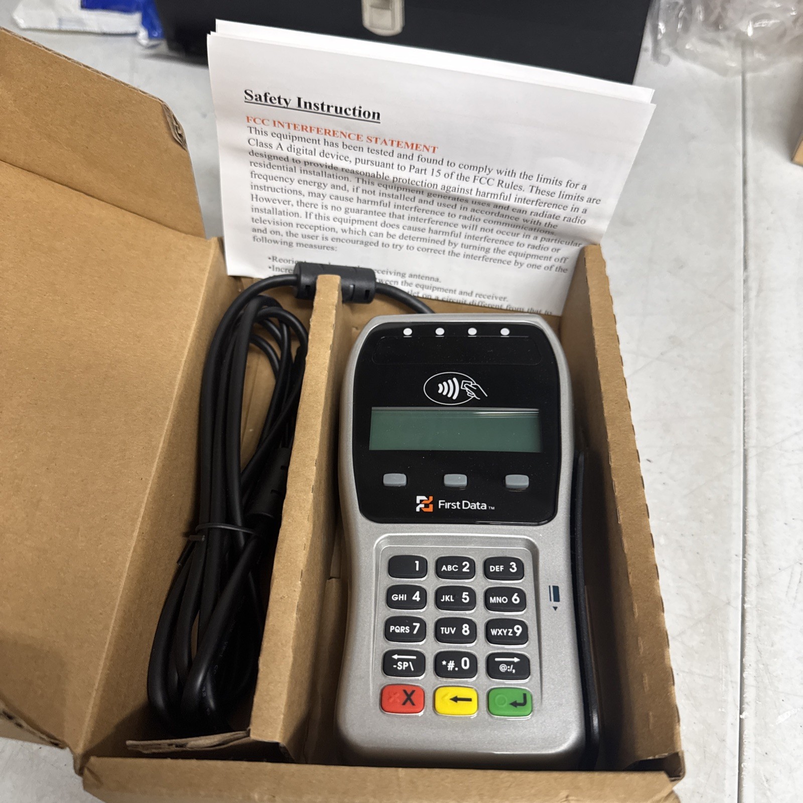 First Data FD-35 Pin Pad Credit Card Reader USB powered WORKING FREE SHIPPING