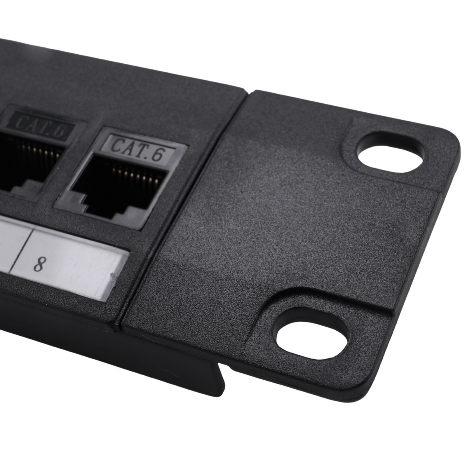 8 Port Straight-Through CAT6 Patch Panel RJ45 Cable Adapter Jack Ethernet2282