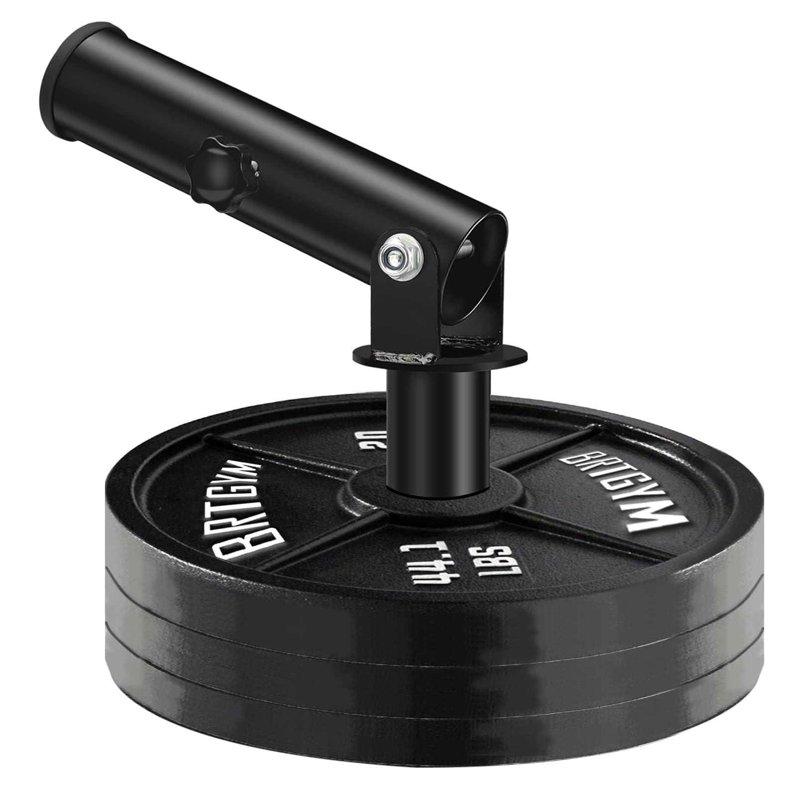 T Bar Row Landmine Attachment for 2" Olympic Bars, Heavy-Duty Steel, 360° Swi...