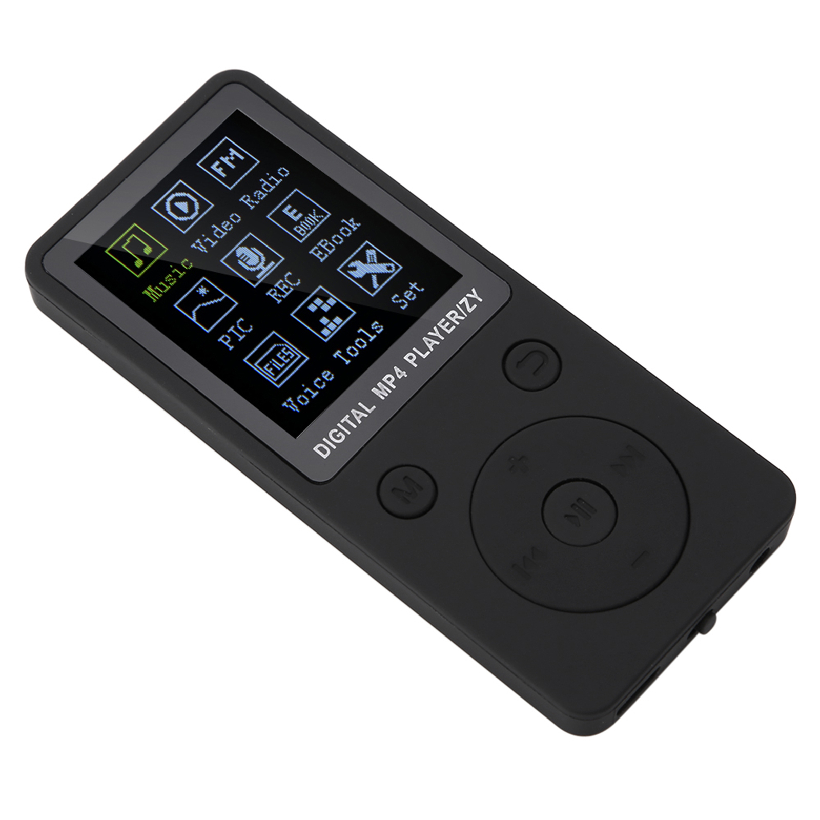 (Black)143 Portable MP4 Music Player With Screen Builtin Card Slot In MP4