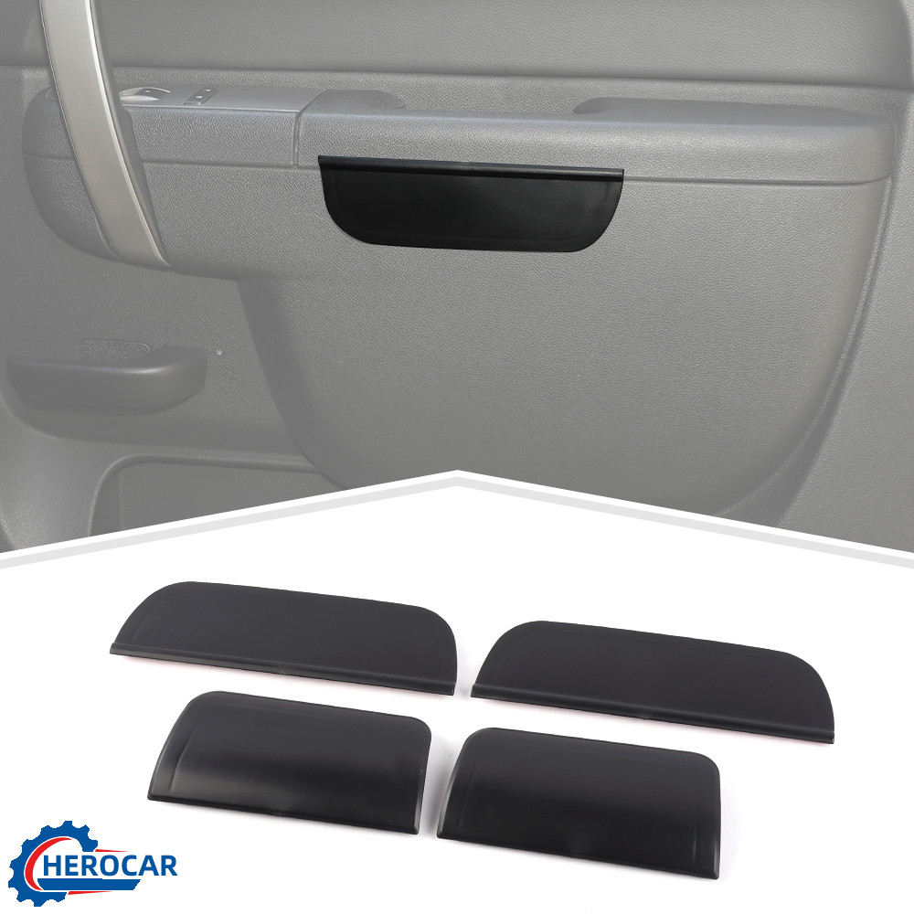 4Pcs Door Handle Storage Box Tray For Chevy Silverado SIERRA 2007-13 Accessories
